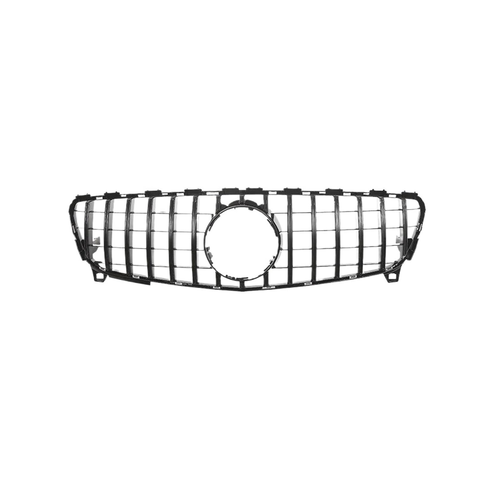 Kühlergrill Frontgrill Für Benz A-Klasse W176 2016-2018 A180 A200 A250 A45 Für AMG Chrom Schwarz Diamanten Stil Grille Schwarz Für GTR Kühler(G-Black) von IMAWUHM