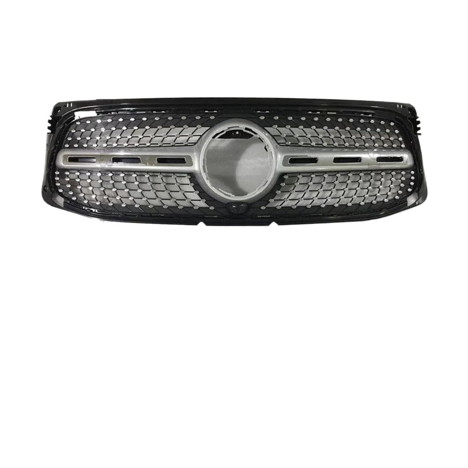 Kühlergrill Frontgrill Für Stoßstange, Renngrill Für AMG Line GT Diamond Style Tuning Hood Mesh Für Benz Für GLB X247 W247 2019-2022 220 250 Kühler(Sport D Silver) von IMAWUHM