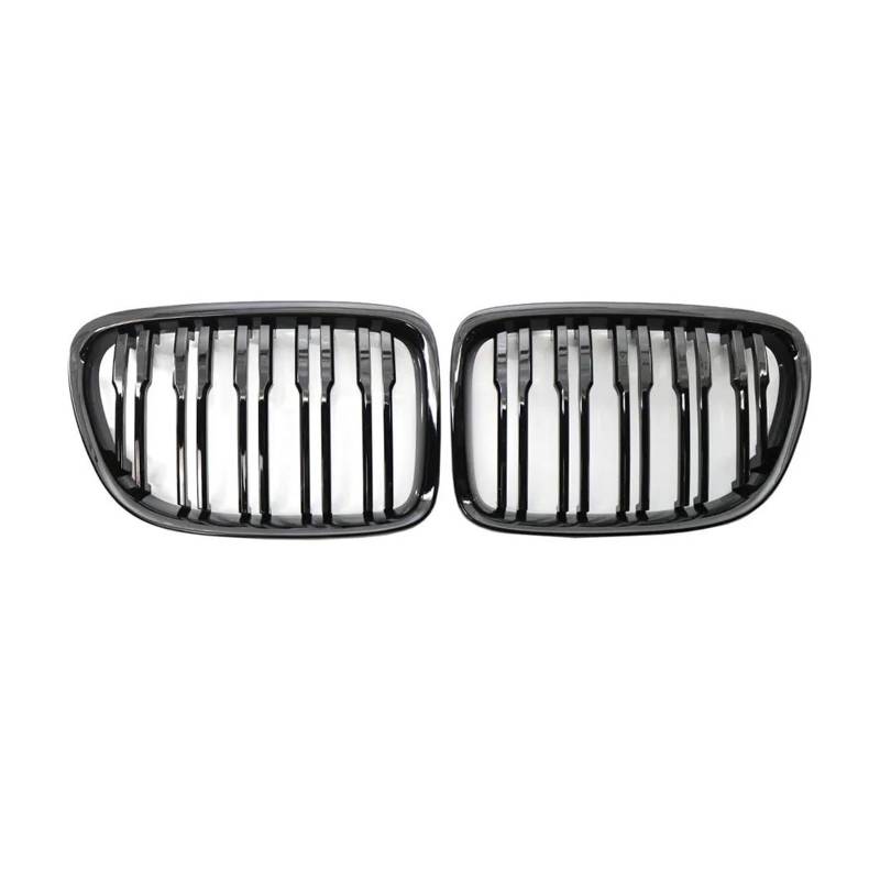 Kühlergrill Frontstoßstange Dual Lamellen Front Nierengrill Grille Schwarz Glänzend Für X1 Serie E84 2010 2011 2012 2013 2014 2015 Kühler von IMAWUHM