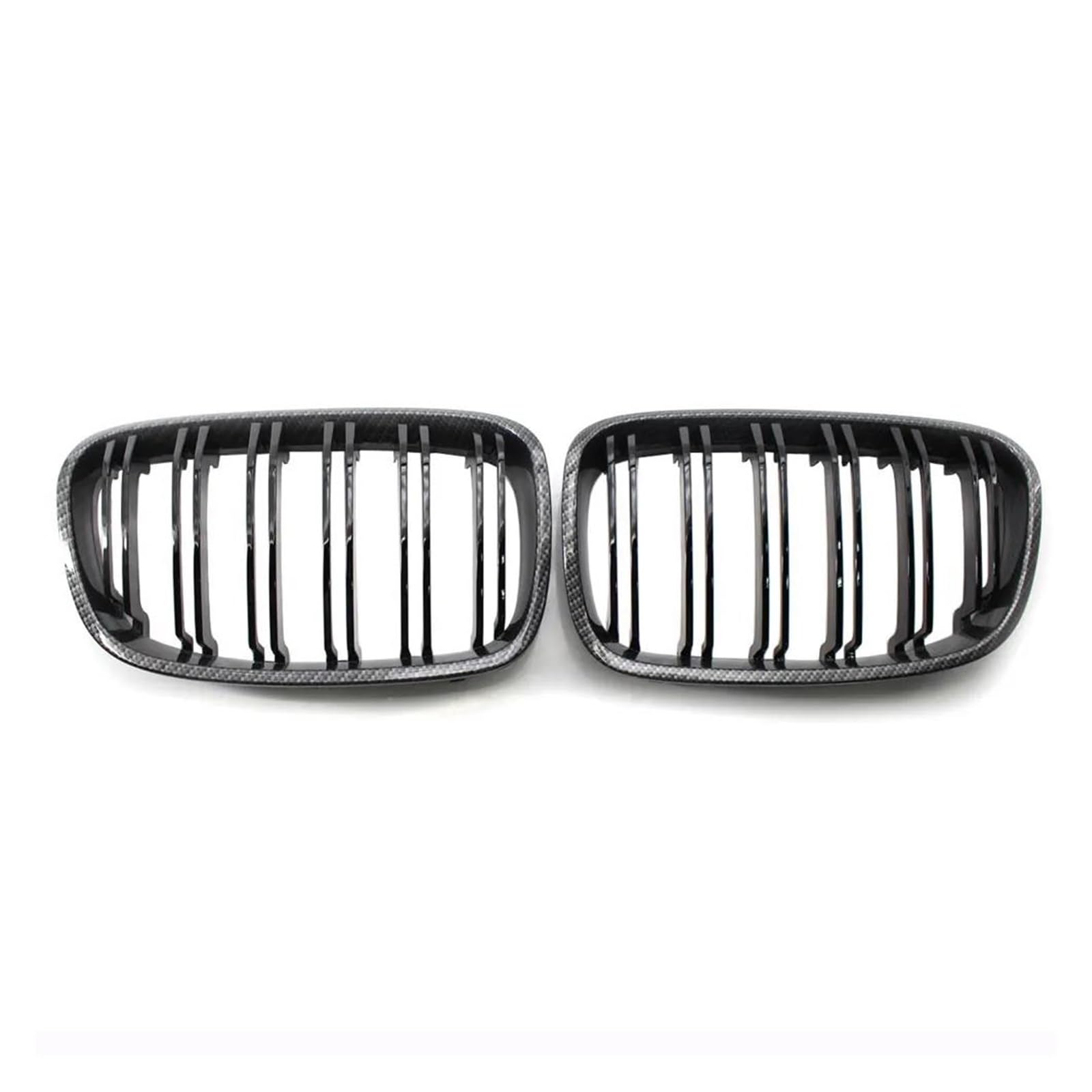 Kühlergrill Frontstoßstange Nierengrill Haubengrills Kohlefaserfarbe Für 1er F20 F21 125i 118i 116I 125B 2010-2014 Kühler(Kohlefaser) von IMAWUHM