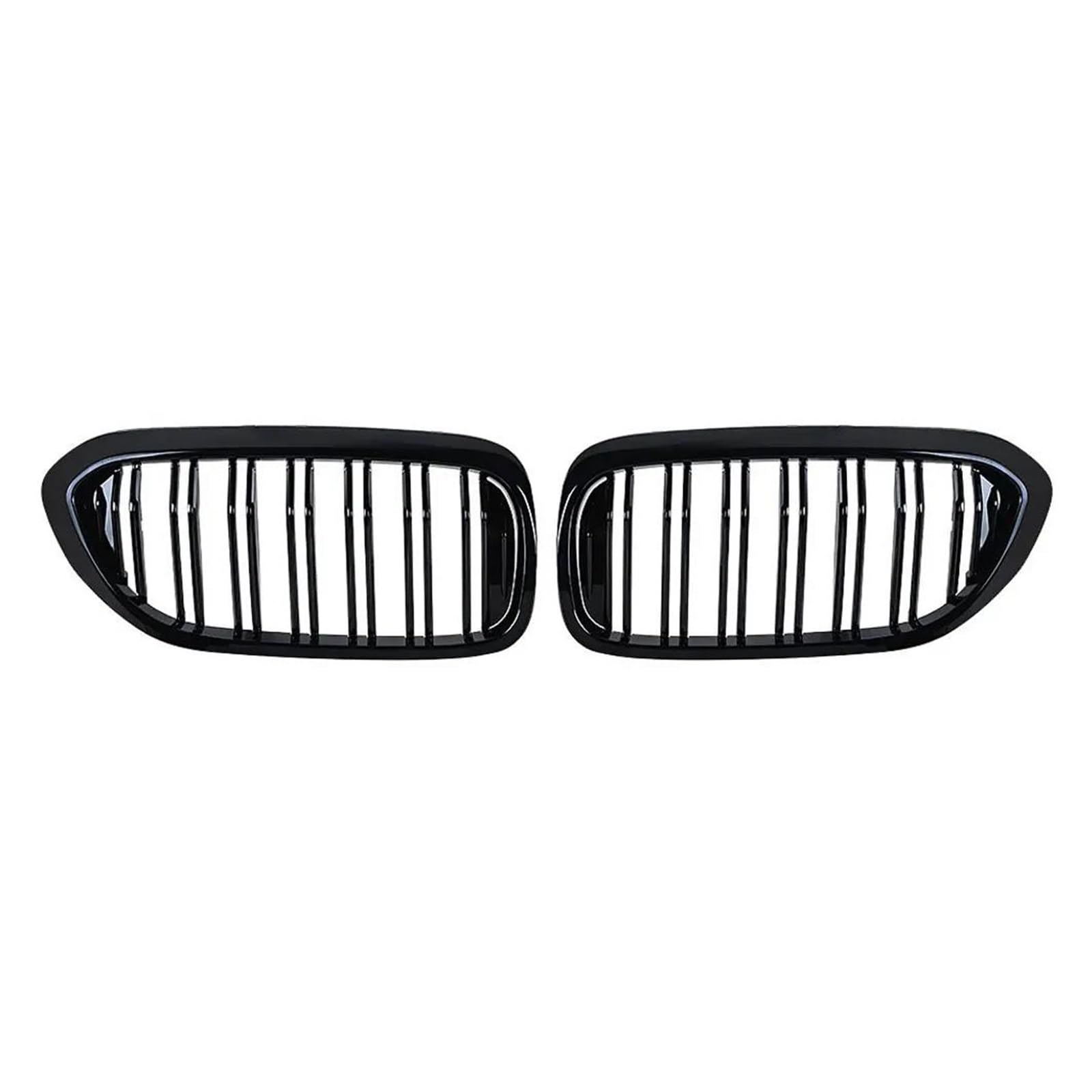 Kühlergrill Frontstoßstangengrill 2-Lamellen Schwarzer Frontnierengrill Für 5er M5 G31 520i 530i 540i Für G30 G31 2016-2019 4-Türer Kühler(Glossy Black) von IMAWUHM