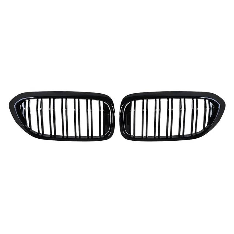 Kühlergrill Frontstoßstangengrill 2-Lamellen Schwarzer Frontnierengrill Für 5er M5 G31 520i 530i 540i Für G30 G31 2016-2019 4-Türer Kühler(Glossy Black) von IMAWUHM