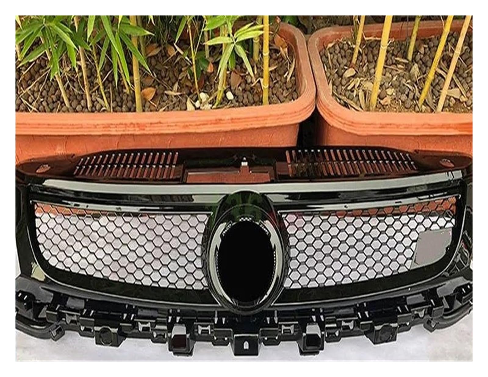 Kühlergrill Frontstoßstangengrill Mittelgitter Karosseriedekoration Belüftungssatz Schwarz Carbon Für VW Für Tiguan Racing Grille 2013-2017 Kühler von IMAWUHM