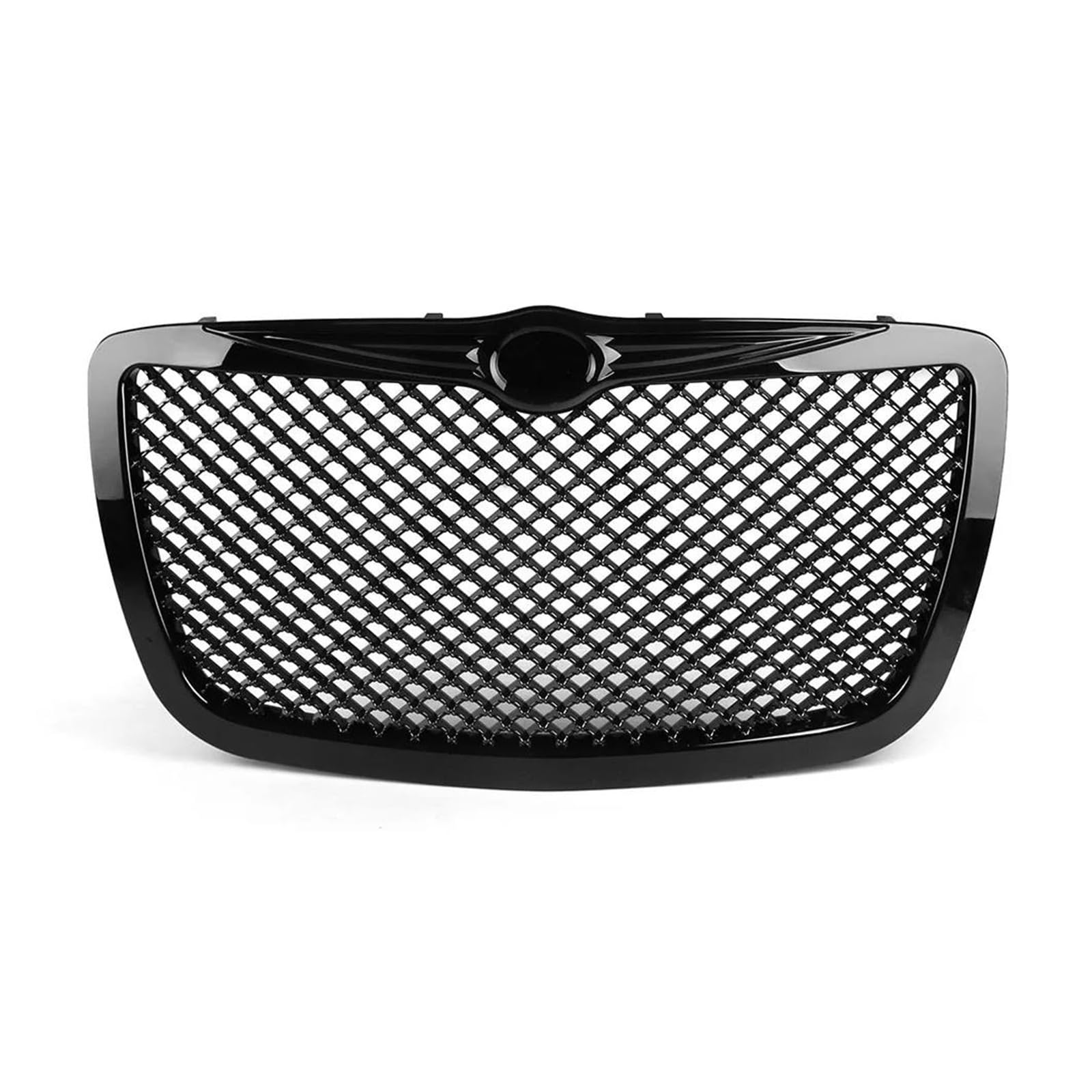 Kühlergrill Für 2004 2005-2010 Für Chrysler 300 300C Limited Touring Chrom/Schwarz Haube Grill Mesh Grille TT101088 Racing Auto Vorne Grills Kühler(Schwarz) von IMAWUHM