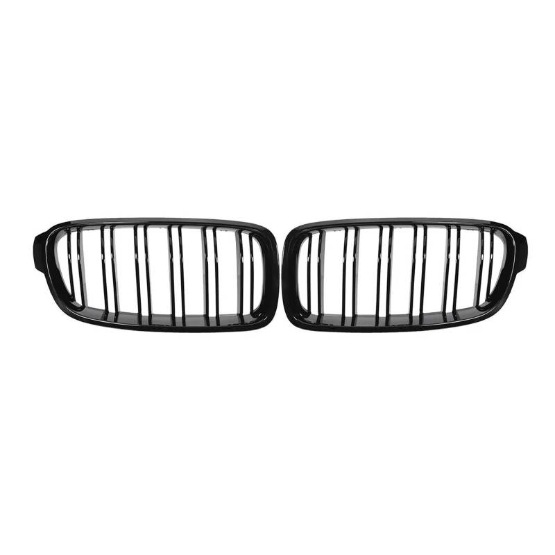 Kühlergrill Für 3er F30 F31 F35 316i 318i 320i 328i 330i 2011-2019 Auto-Ersatz-Renngrill, Glänzend Schwarz, Front-Nierengrill Kühler von IMAWUHM