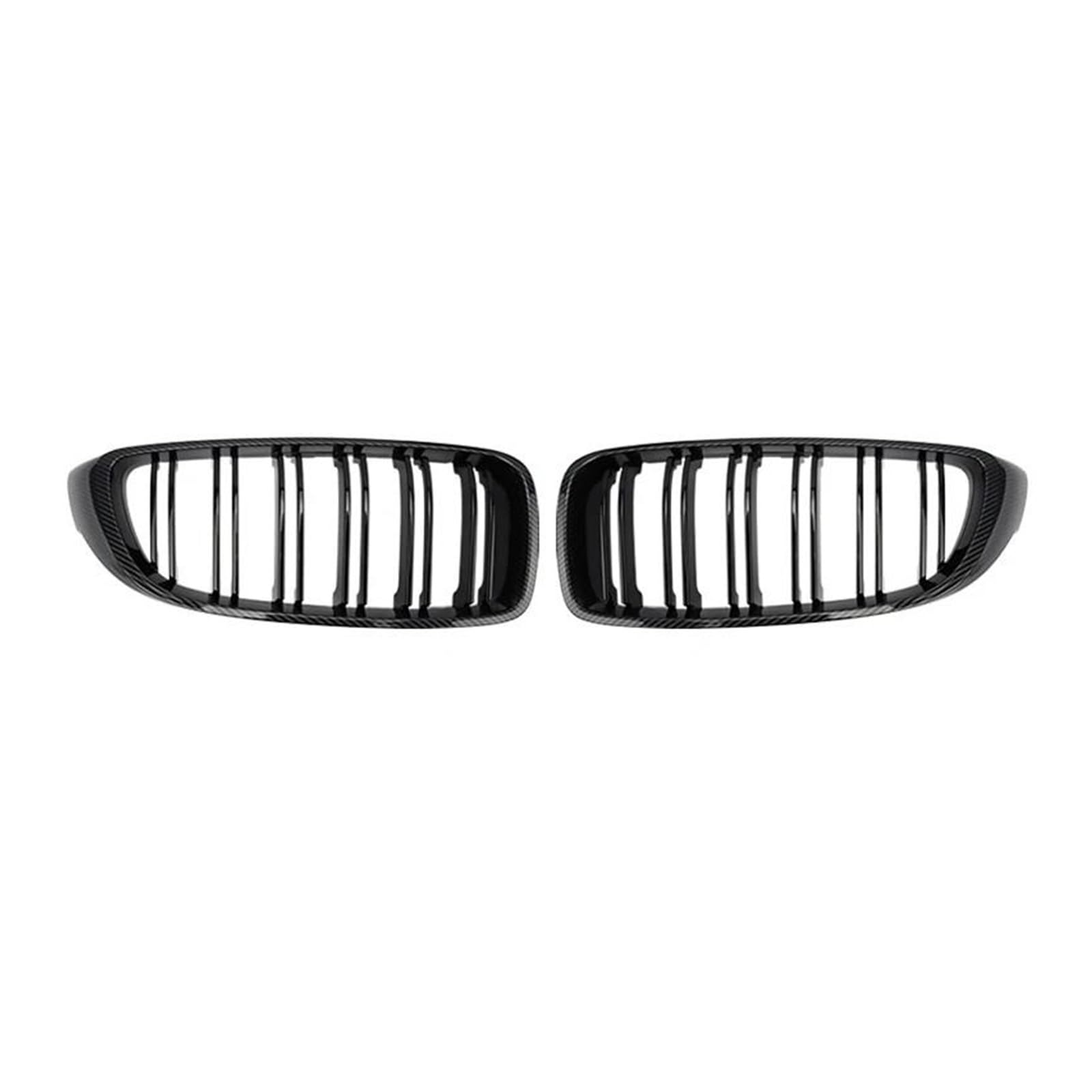 Kühlergrill Für 4er F32 F33 F36 M3 F80 M4 F82 2012-2018 Glänzend Schwarz Grills Gitter Carbon Fiber Auto Frontstoßstangengrill Racing Grill Kühler(Kohlefaser) von IMAWUHM