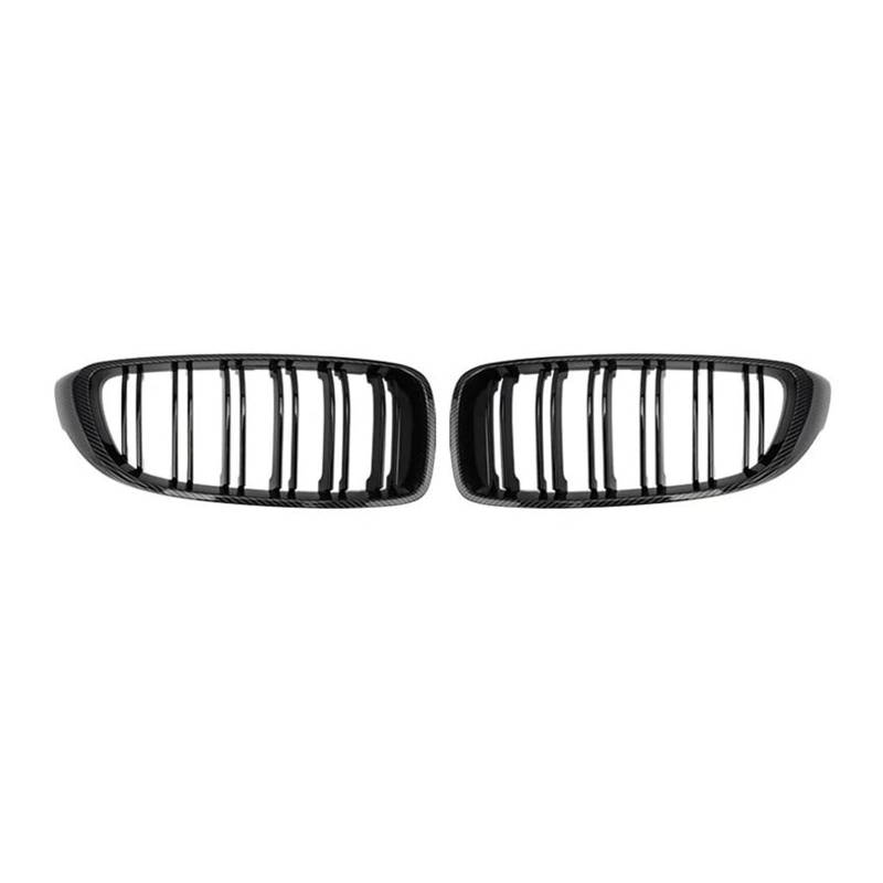 Kühlergrill Für 4er F32 F33 F36 M3 F80 M4 F82 2012-2018 Glänzend Schwarz Grills Gitter Carbon Fiber Auto Frontstoßstangengrill Racing Grill Kühler(Kohlefaser) von IMAWUHM