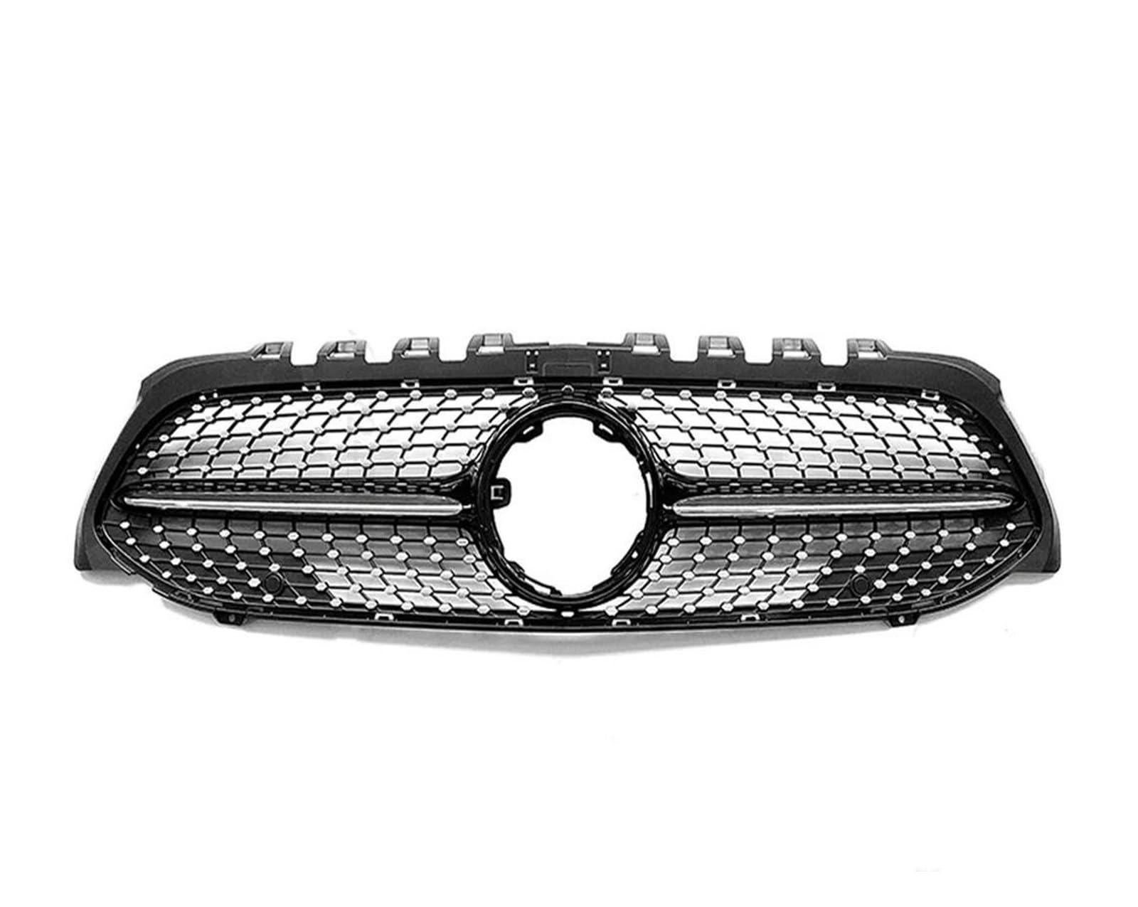 Kühlergrill Für Benz A Oder A35 W177 Für 2019–2022 GT Diamond Style Front Raadiator Gitter Stoßstange Kühlergrill Haube Mesh Grill Body Kit Tuning Kühler(D Black) von IMAWUHM