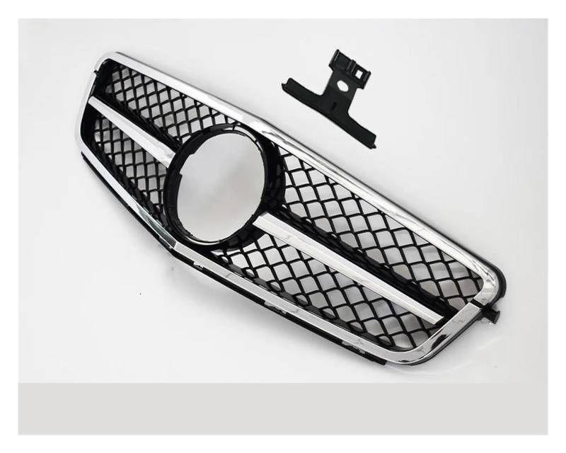 Kühlergrill Für Benz C W204 2007-2014 C43 C180 C250 C300 C200 C350 Für AMG GT Diamond Style Fronteinlassgitter Stoßstangengrill Zubehör Kühler(A Full Silvery) von IMAWUHM