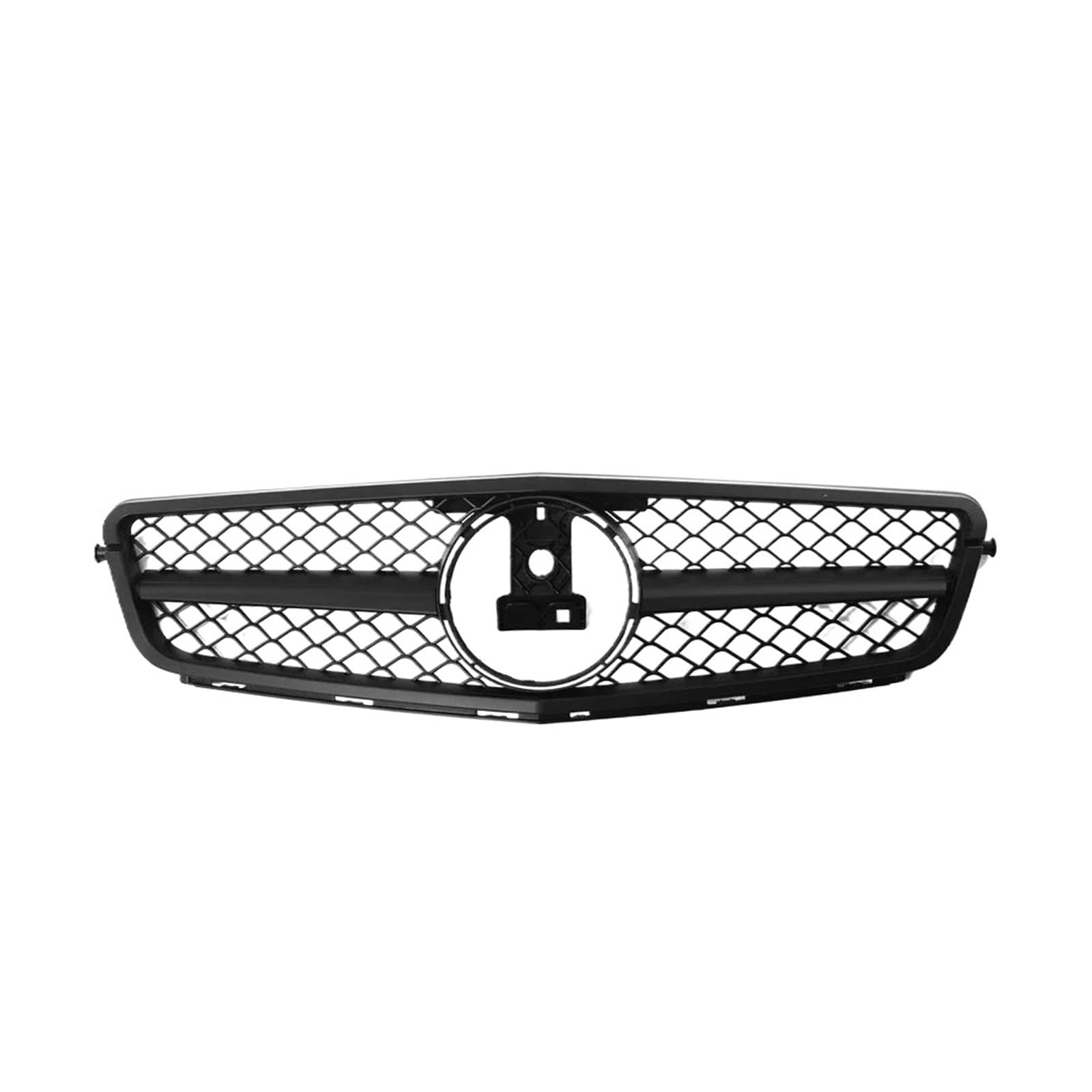 Kühlergrill Für Benz Für C-klasse W204 2008-2014 C180 C200 C350 Chrom Silber Diamanten Kühlergrill Glänzend Schwarz Für GTR Stil Front Stoßstange Kühlergrill Kühler(A-Matte Black) von IMAWUHM