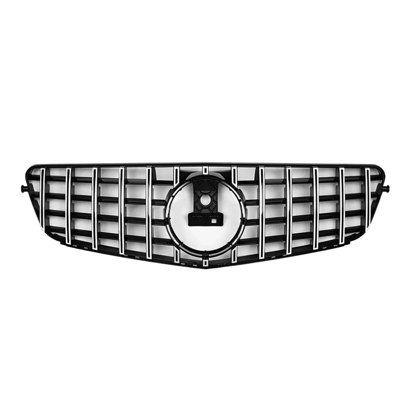 Kühlergrill Für Benz Für C-klasse W204 2008-2014 C180 C200 C350 Chrom Silber Diamanten Kühlergrill Glänzend Schwarz Für GTR Stil Front Stoßstange Kühlergrill Kühler(G-Silver) von IMAWUHM