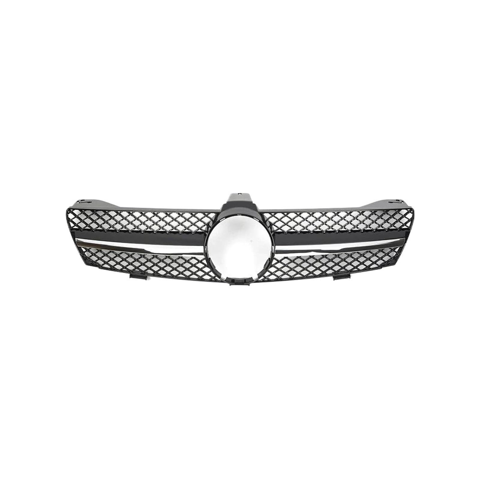 Kühlergrill Für Benz Für CLS-Klasse W219 2005-2008 Für CLS350 Für CLS550 Für CLS63 Für AMG Diamond Style Stoßstangengrill Glänzend Schwarz Für GTR Style Grille Kühler(A-Chrome Black) von IMAWUHM