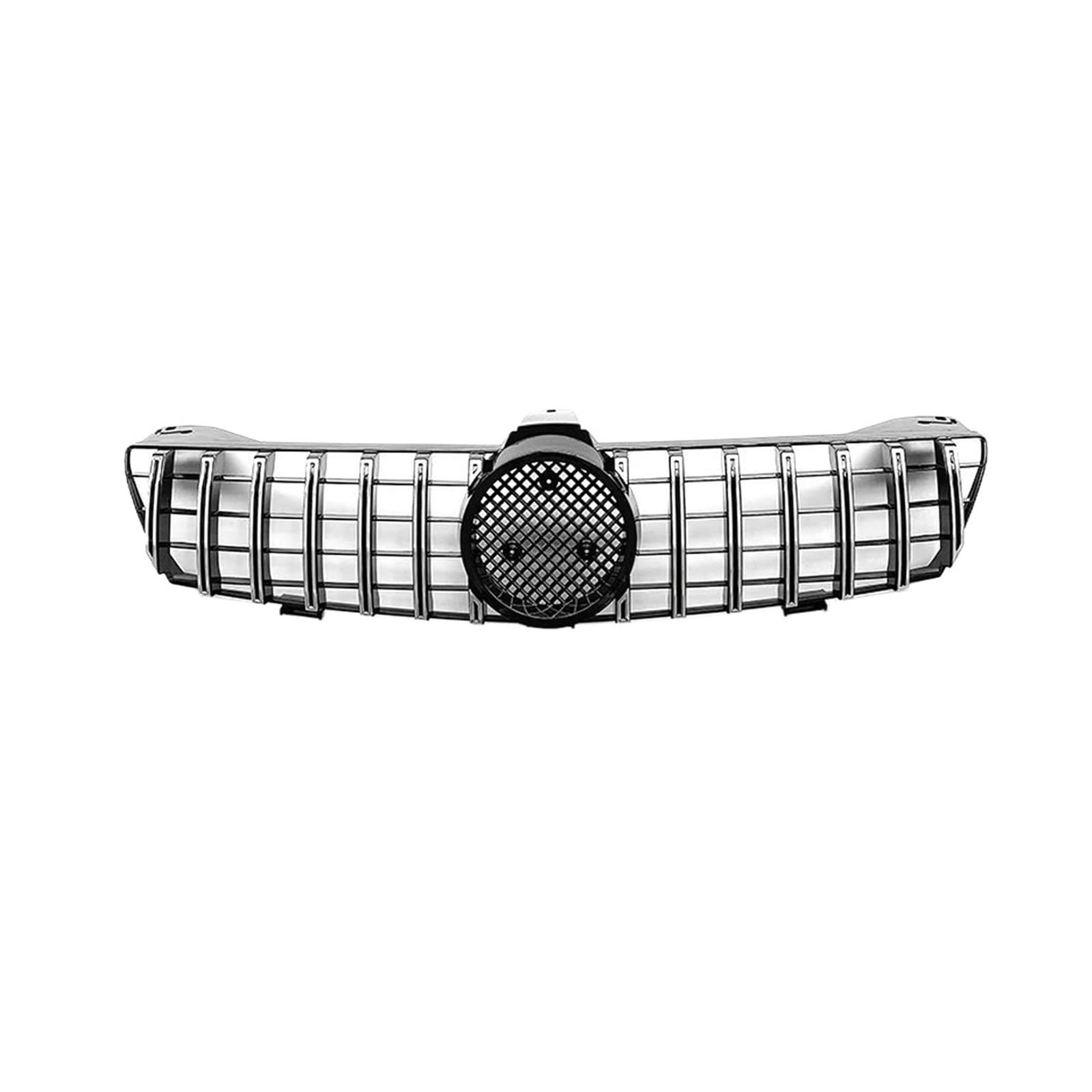 Kühlergrill Für Benz Für CLS-Klasse W219 2005-2008 Für CLS350 Für CLS550 Für CLS63 Für AMG Diamond Style Stoßstangengrill Glänzend Schwarz Für GTR Style Grille Kühler(G-Silver) von IMAWUHM