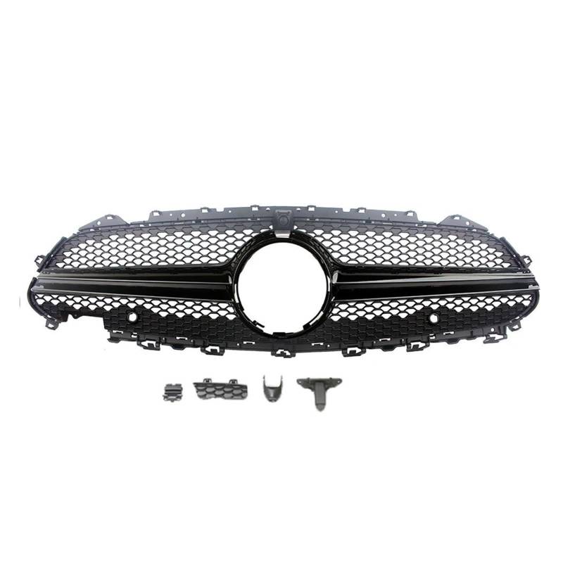 Kühlergrill Für Benz Für CLS-Klasse W257 C257 2018 2019 2020 2021 2022 2023 2024 Vorne Racing Grille Facelift Stoßstange Center Grill Kühler(D Style Black) von IMAWUHM