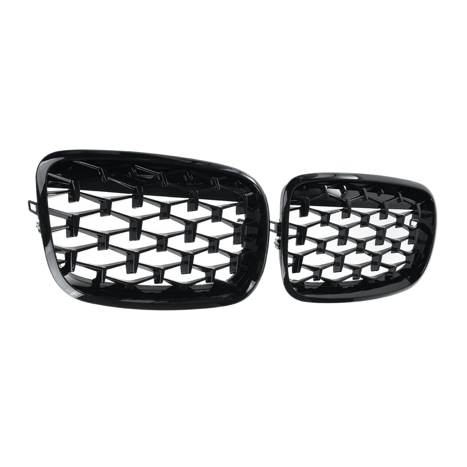 Kühlergrill Für E70 E71 E72 X5 X6 2007-2013 Auto Diamant Grills Front Nieren Grill Chrom Mesh Grille Auto Zubehör Schwarz Kühler von IMAWUHM