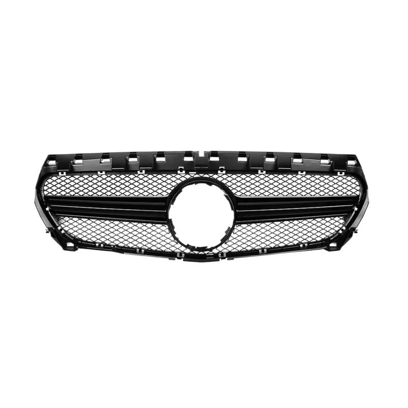 Kühlergrill Für F22 F23 M2 2014 2015-2018 Für 225i 218i 220i Carbon Fiber Dual Lamellen Front Haube Nieren Gitter Grill Kompatibel Kühler(A-Black) von IMAWUHM