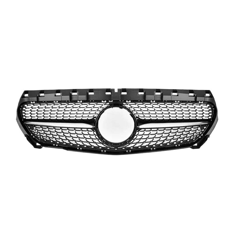 Kühlergrill Für F22 F23 M2 2014 2015-2018 Für 225i 218i 220i Carbon Fiber Dual Lamellen Front Haube Nieren Gitter Grill Kompatibel Kühler(D-Black) von IMAWUHM