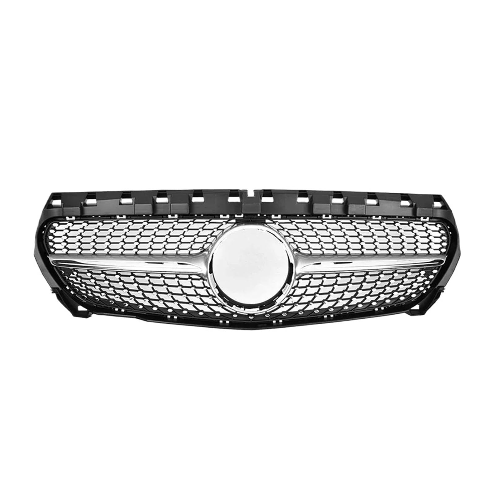 Kühlergrill Für F22 F23 M2 2014 2015-2018 Für 225i 218i 220i Carbon Fiber Dual Lamellen Front Haube Nieren Gitter Grill Kompatibel Kühler(D-Silver) von IMAWUHM