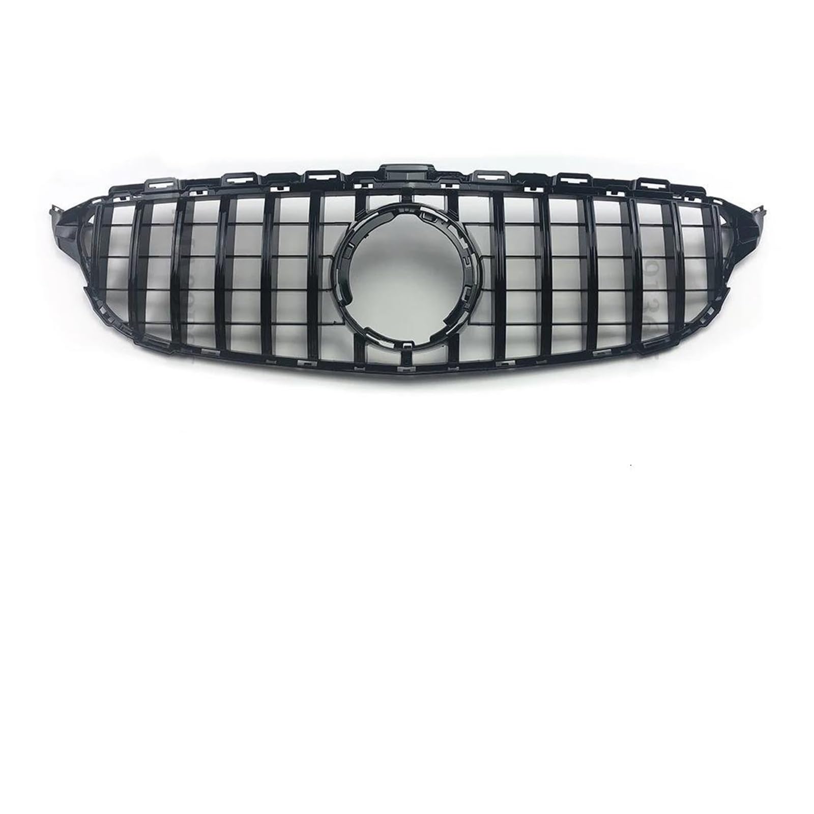 Kühlergrill Für GT Style Frontstoßstangengrill Oberer Ersatzgrill Für W205 S205 Für Benz C C205 C180 C200 C250 C300 C260 2014-2021 Kühler(19-21 Glossy Black) von IMAWUHM