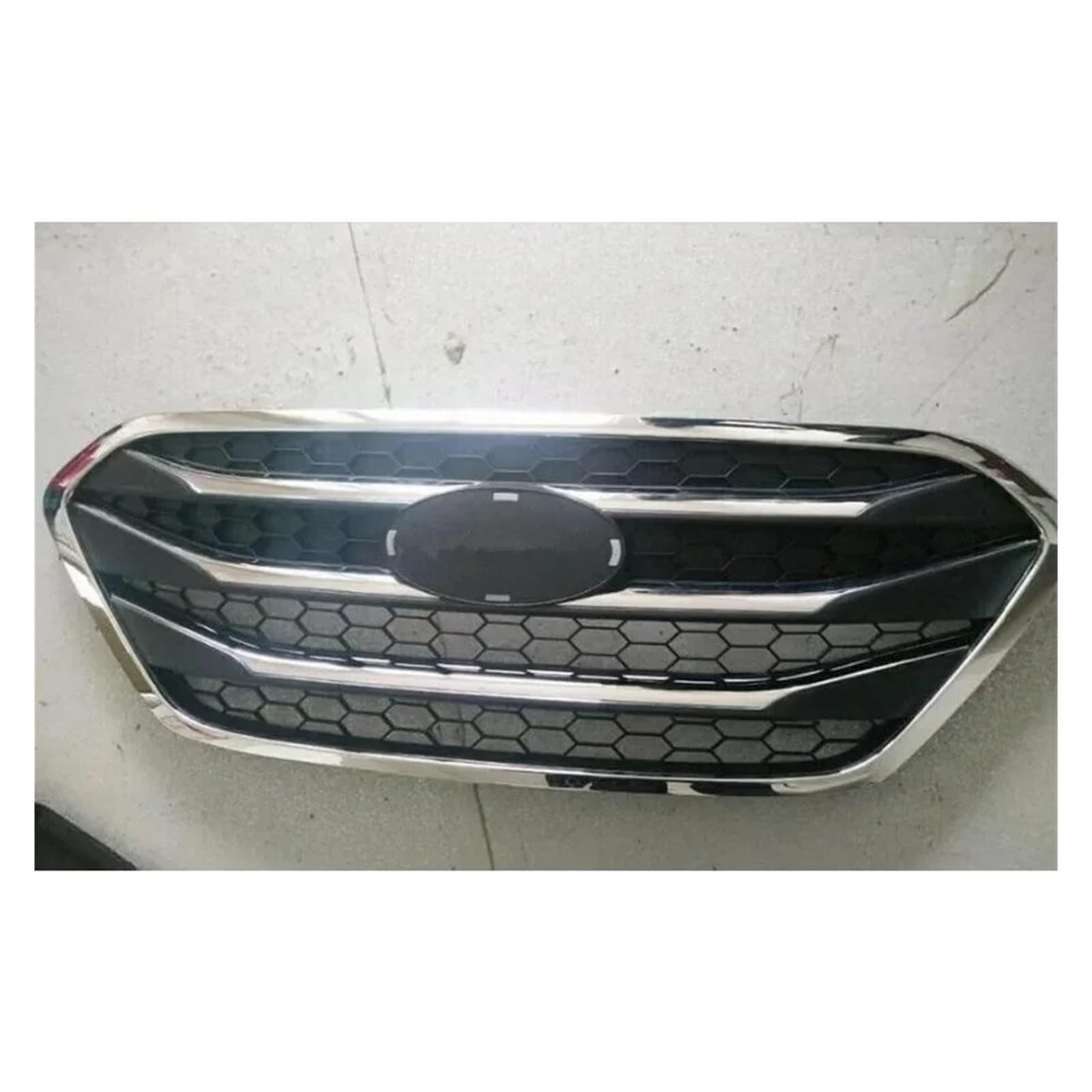 Kühlergrill Für Hyundai Für Ix35 2009-2015 ABS Chrom Frontgrill Refit Um Trim Trim Grills Racing Kühler von IMAWUHM