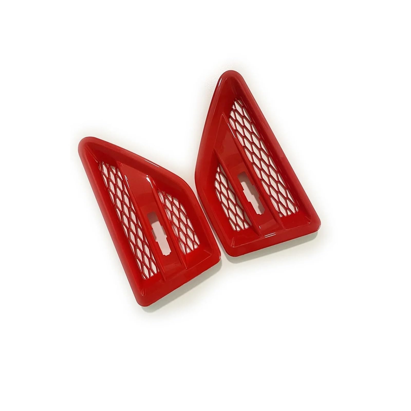 Kühlergrill Für Land Für Rover Für Freelander 2 LR2 2006-2014 Für Racing Auto Tür Seite Grille Vent Mesh Grill Auto Seite Fender Spoiler Abfluss Vent 2PCS Kühler(Rot) von IMAWUHM