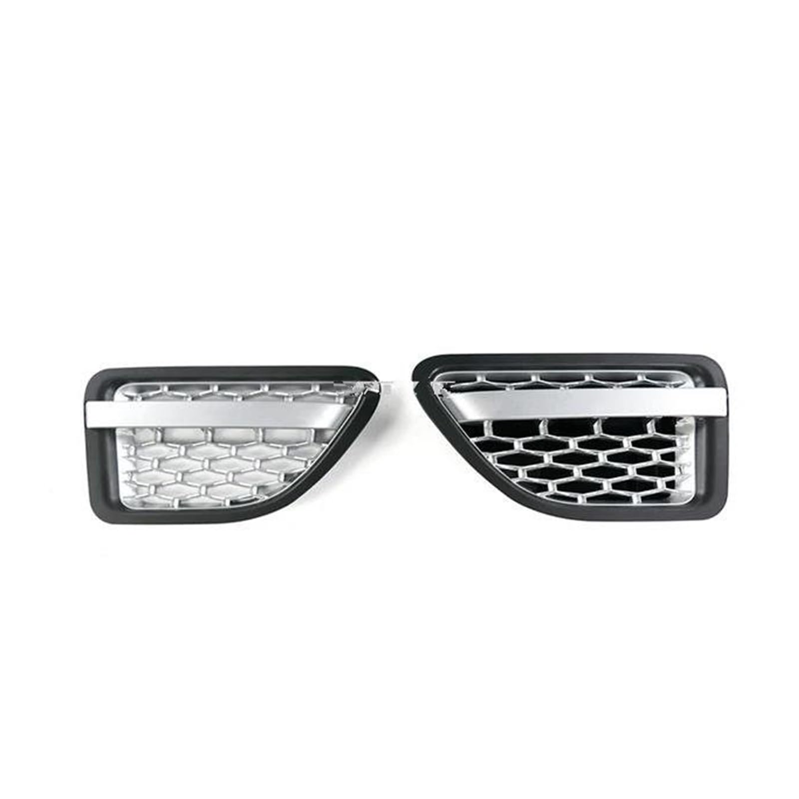 Kühlergrill Für Land Für Rover Für Range Für Rover Für Sport 2005-2009 L320 ABS Auto-Styling Auto Frontstoßstangengrill Grillgitter Für Autokühler Kühler(Gray Sliver Vents) von IMAWUHM