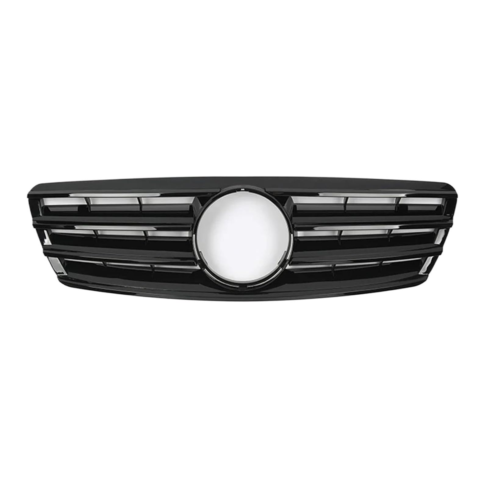 Kühlergrill Kühlergrill Im Chrom-Silber-Diamanten-Stil Schwarz Für Frontstoßstangengrill Im Für GTR-Stil Für Benz Für C-Klasse W203 2001–2007 C200 C240 ​​C320 Kühler(S-Glossy Black) von IMAWUHM