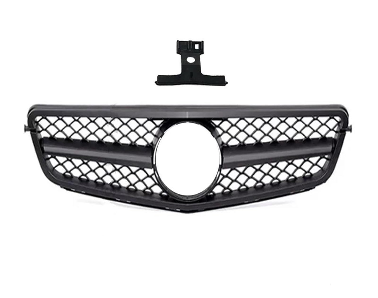 Kühlergrill Tuning-Frontgrill Frontgrill Für Benz W204 C-Klasse Für AMG-Stil 2008–2014 C180 C200 C250 C300 C350 ABS-Stoßstangengrill Kühler(Matt-schwarz) von IMAWUHM