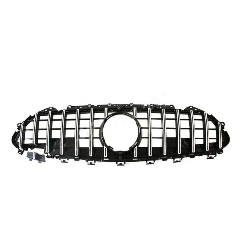 Kühlergrill Vorne Racing Grille Facelift Stoßstange Center Grill Für 2018 2019 2020 2021 2022 2023 2024 Für Benz Für CLS-Klasse W257 C257 Kühler(A Style Silver) von IMAWUHM