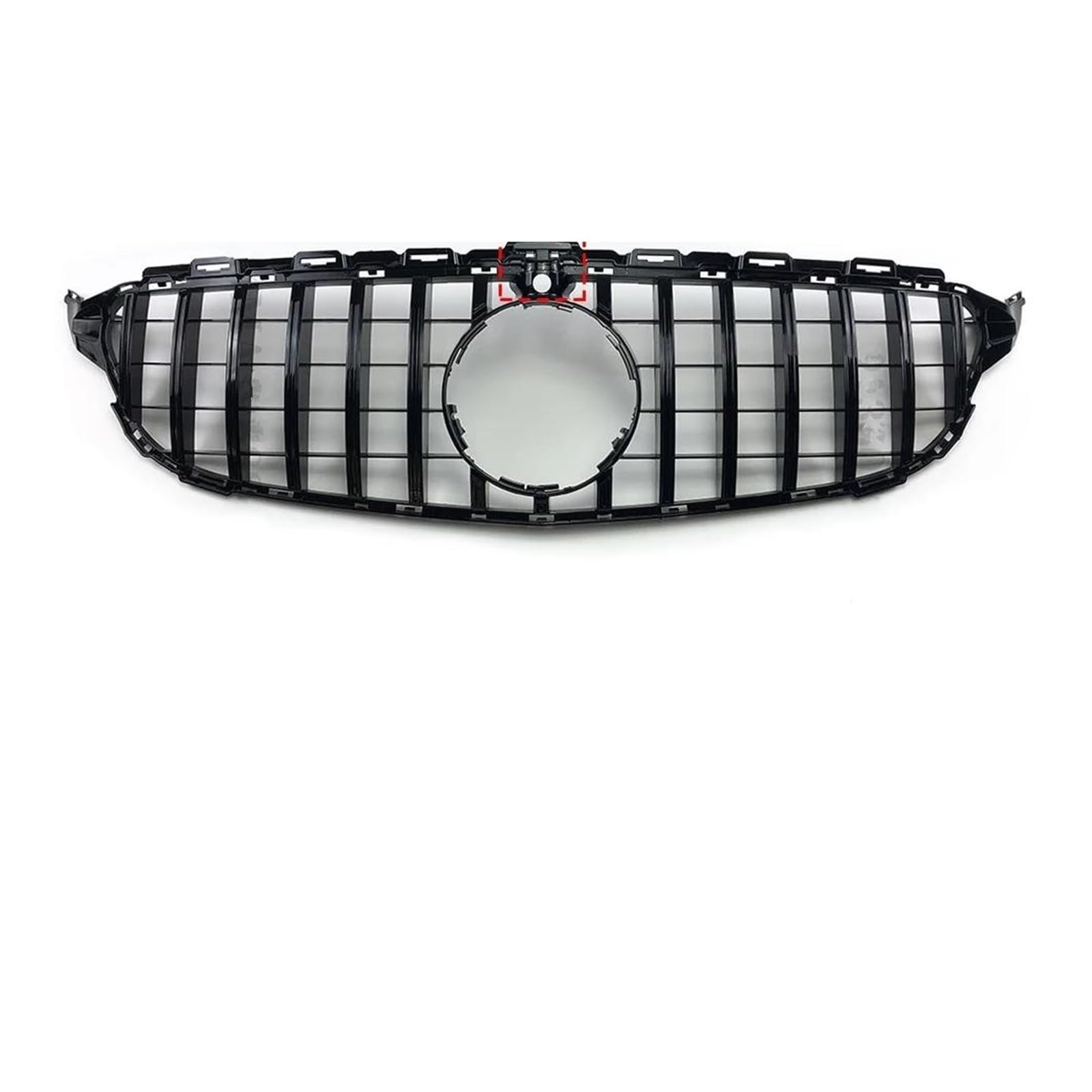 Kühlergrill Zierleiste Für Benz C Für W205 C205 S205 2014-2021 Für AMG Für GTR GT Diamant-Frontgrill Racing Einlasshaube Grill Center Mesh Kühler(14-18 G Black -Cam) von IMAWUHM