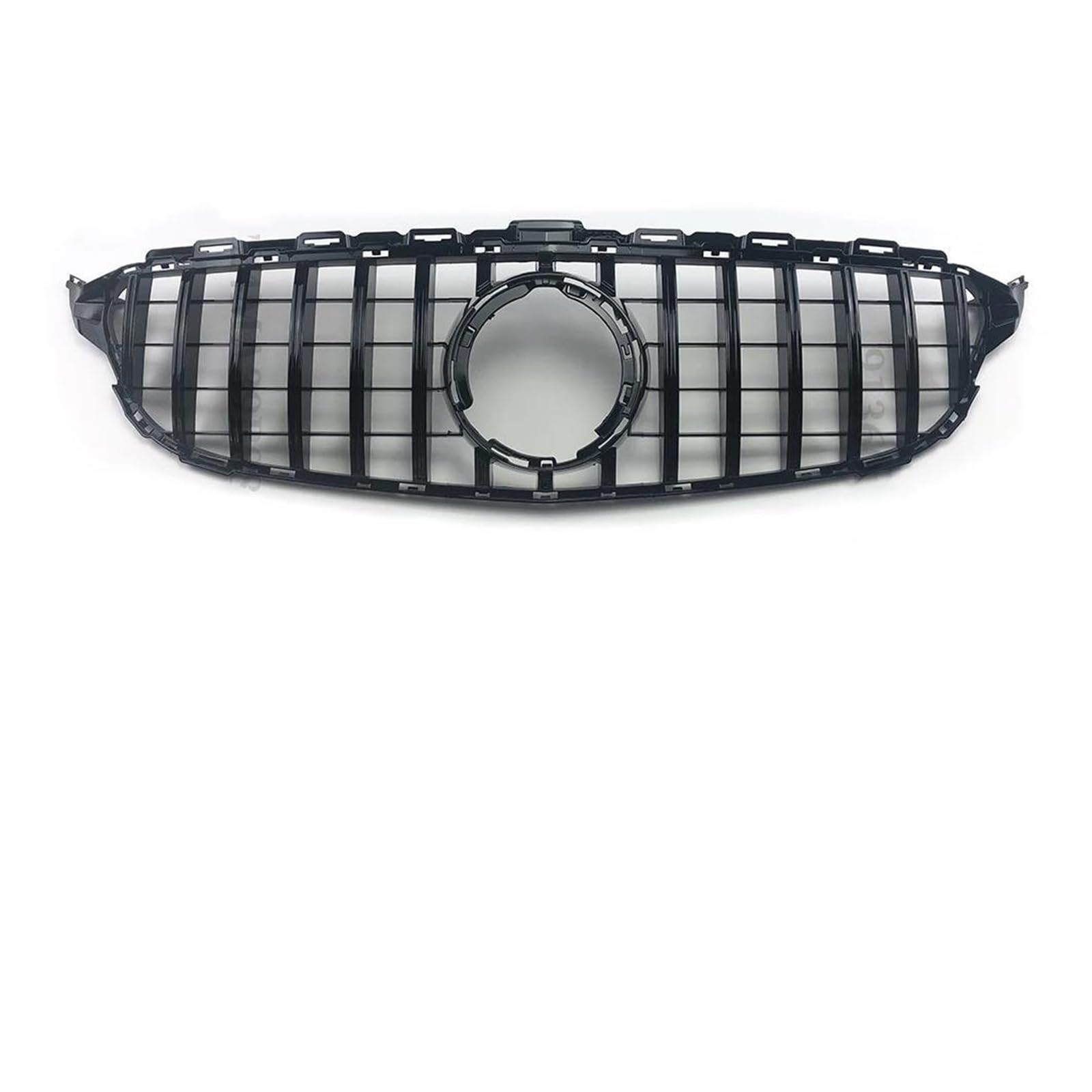 Kühlergrill Zierleiste Für Benz C Für W205 C205 S205 2014-2021 Für AMG Für GTR GT Diamant-Frontgrill Racing Einlasshaube Grill Center Mesh Kühler(19-21 G Black) von IMAWUHM