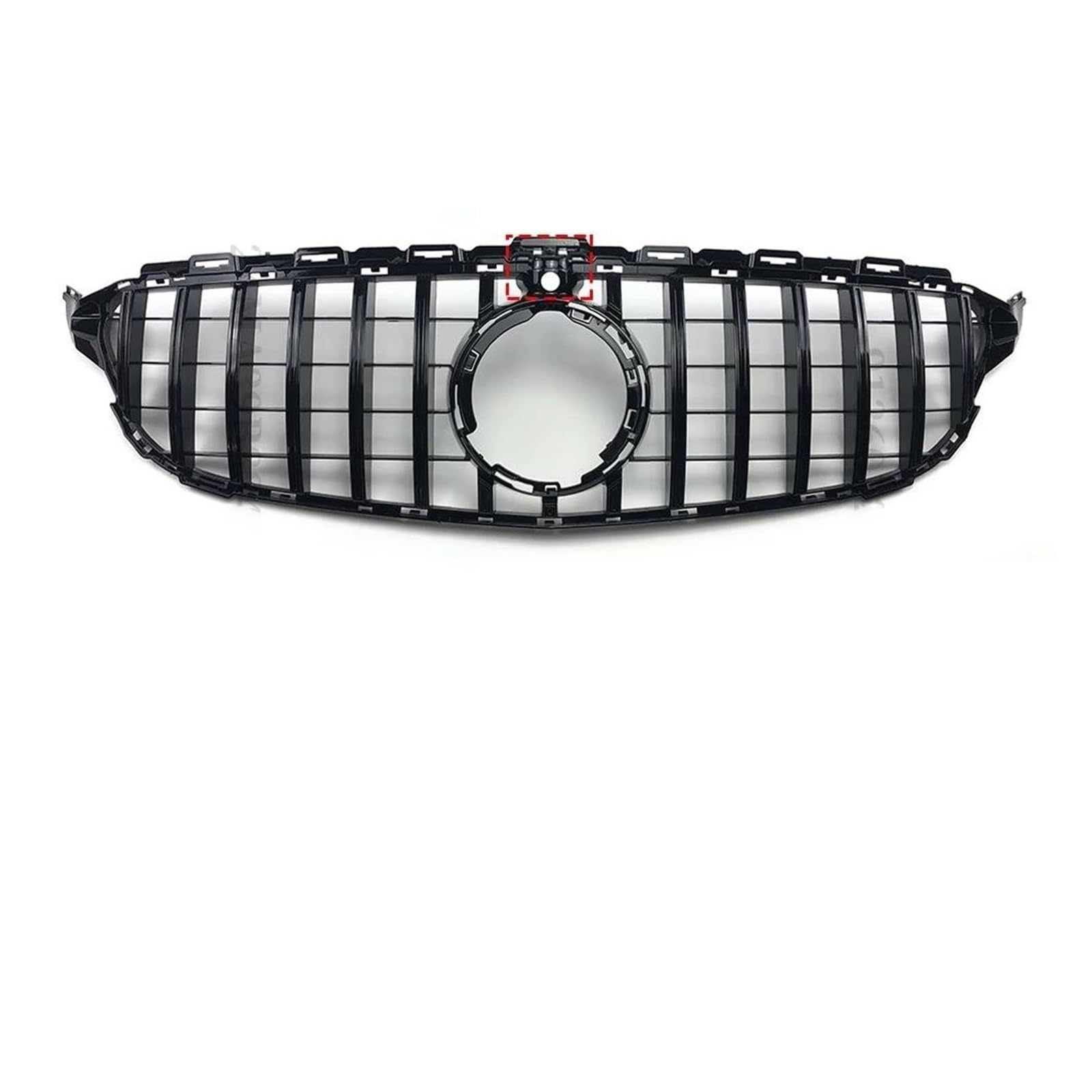 Kühlergrill Zierleiste Für Benz C Für W205 C205 S205 2014-2021 Für AMG Für GTR GT Diamant-Frontgrill Racing Einlasshaube Grill Center Mesh Kühler(19-21 G Black -Cam) von IMAWUHM