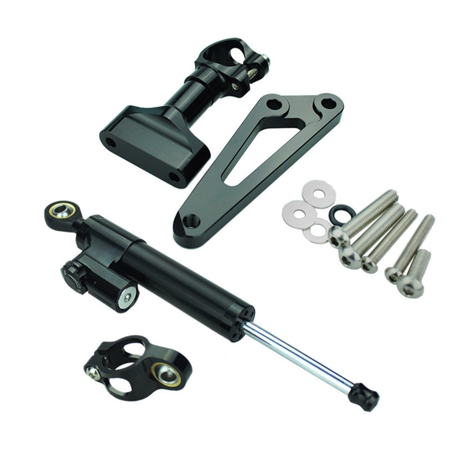 Linear Umgekehrte Stabilisieren Dämpfer Für CB600F Für Hornet 2007-2016 2015 2014 2013 2012 CNC Lenkung Dämpfer Motorrad Stabilisieren Dämpfer Halterung Montage Kit(Ac1) von IMAWUHM