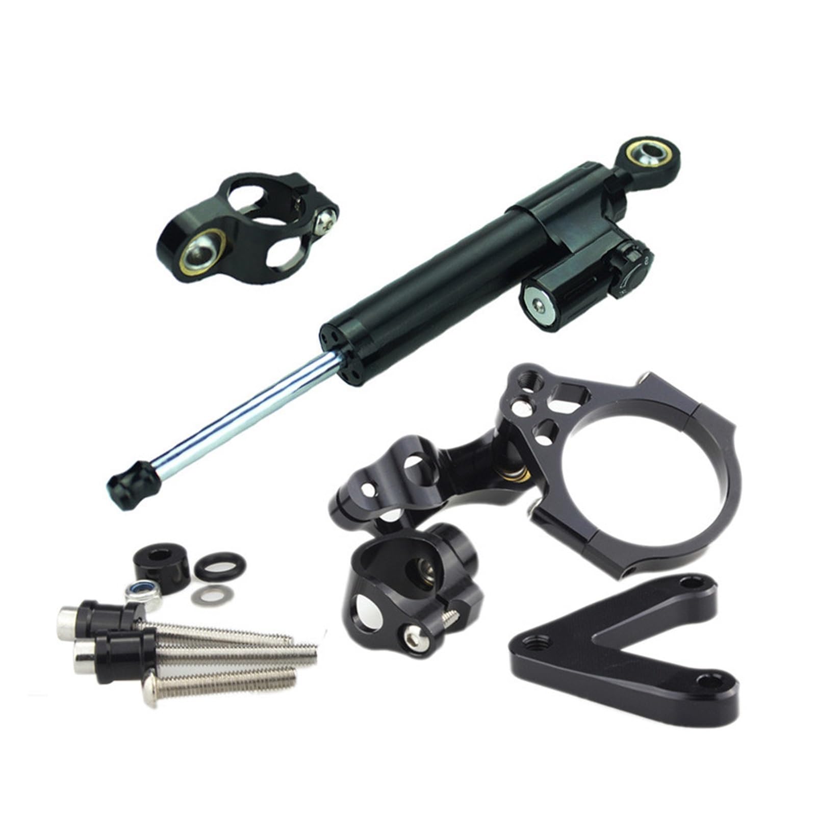 Linear Umgekehrte Stabilisieren Dämpfer Für Ducati 848 1098 1198 Und S/R/Für SP/Für EVO Motorräder Lenkung Stabilisieren Dämpfer Montagehalterung Aluminium(B1) von IMAWUHM