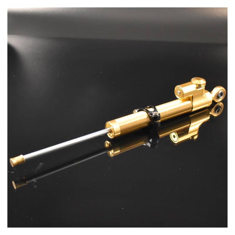 Linear Umgekehrte Stabilisieren Dämpfer Für Ducati Motorrad Einstellbarer Lenkungsdämpfer Stabilisator Motorraddämpfer Motorradstabilisator Universal CNC(Gold Long) von IMAWUHM