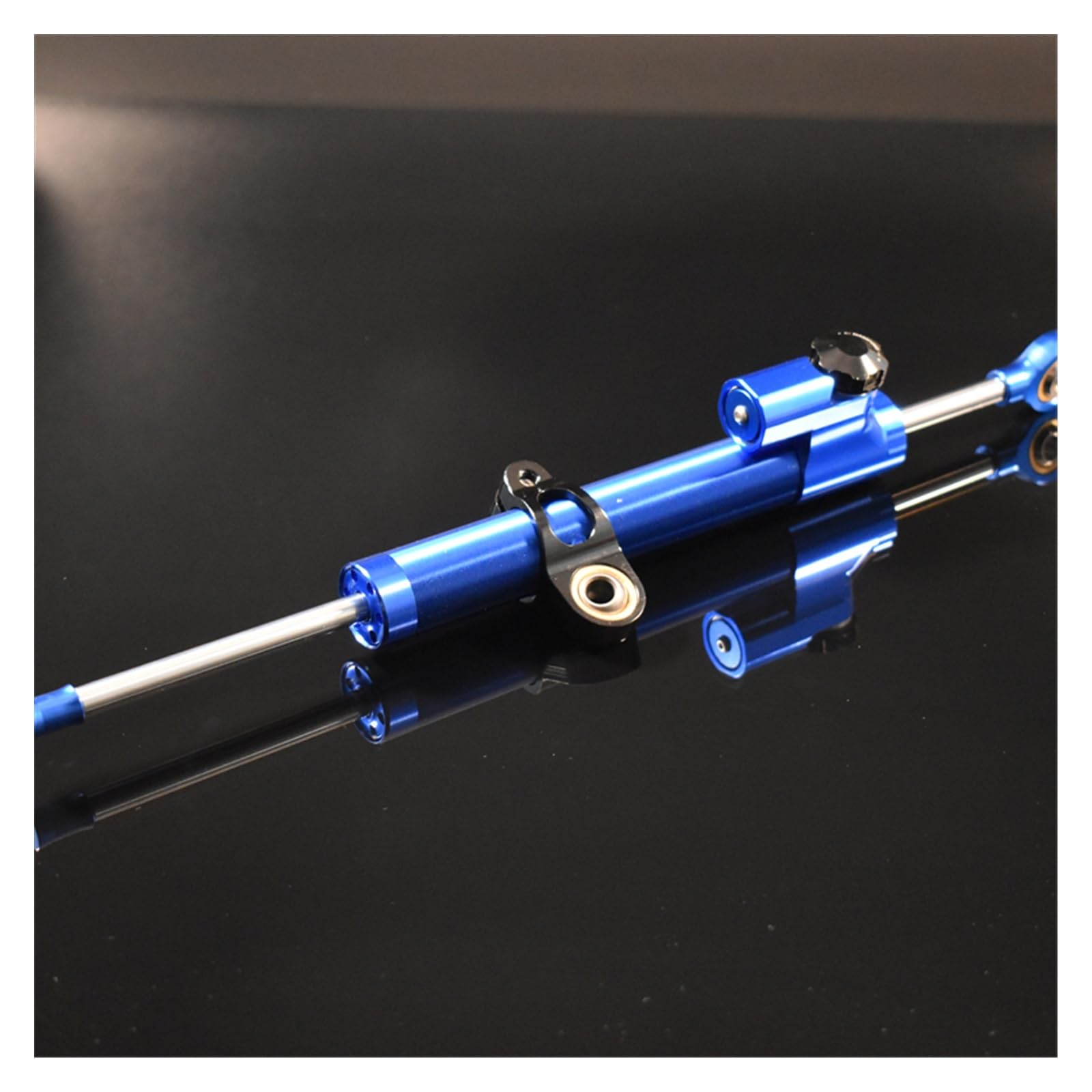 Linear Umgekehrte Stabilisieren Dämpfer Für Kawasaki Motorrad Einstellbarer Lenkungsdämpfer Stabilisator Motorraddämpfer Universal CNC(Blue Long) von IMAWUHM