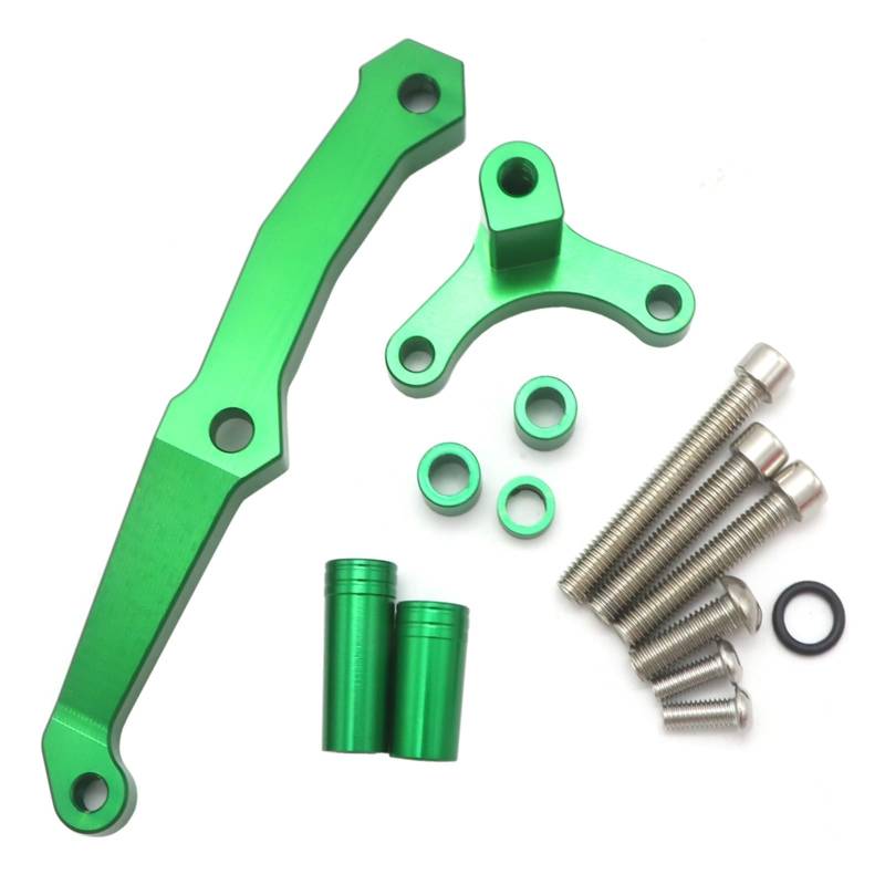 Linear Umgekehrte Stabilisieren Dämpfer Für Kawasaki Z800 Z 800 2013 2014 2015 2016 2017 Einstellbare Lenkung Dämpfer Stabilisator Halterung Montage Halter CNC Aluminium(Green Support) von IMAWUHM