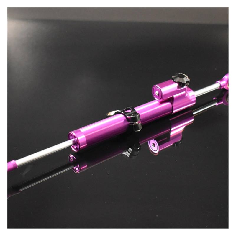 Linear Umgekehrte Stabilisieren Dämpfer Für Suzuki Motorrad Einstellbarer Lenkungsdämpfer Stabilisator Motorraddämpfer Motorradstabilisator Universal CNC(Purple Long) von IMAWUHM