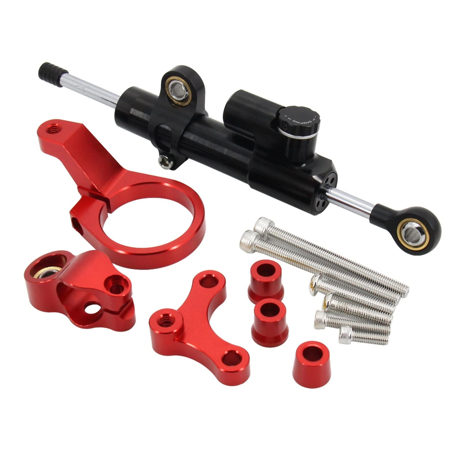 Linear Umgekehrte Stabilisieren Dämpfer Motorrad Einstellbare Lenkung Stabilisator Dämpfer Montage Halterung Kit Für CBR650R 2019-2022 Für CBR 650R Für CBR 650 R Zubehör(J) von IMAWUHM