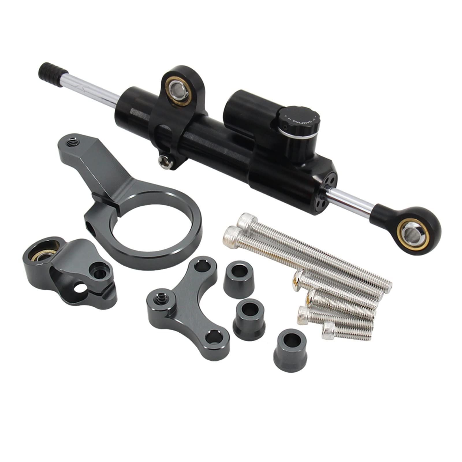 Linear Umgekehrte Stabilisieren Dämpfer Motorrad Einstellbare Lenkung Stabilisator Dämpfer Montage Halterung Kit Für CBR650R 2019-2022 Für CBR 650R Für CBR 650 R Zubehör(N) von IMAWUHM