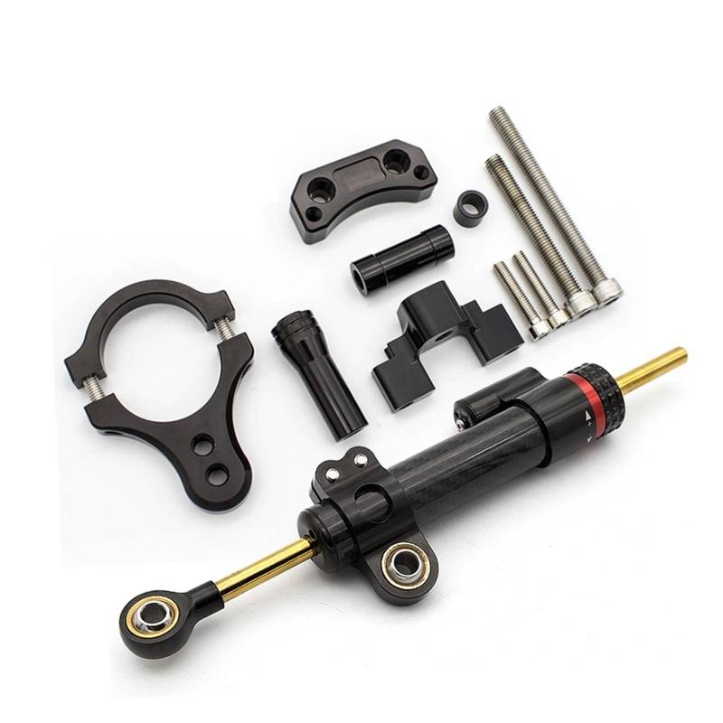 Linear Umgekehrte Stabilisieren Dämpfer Motorrad Lenkungsdämpfer Stabilisator Für Für YZF R3 R25 Für MT25 Für MT03 Für MT-03 Richtungsdämpfer Halterung Unterstützung Kit(Damper n Bracket E) von IMAWUHM