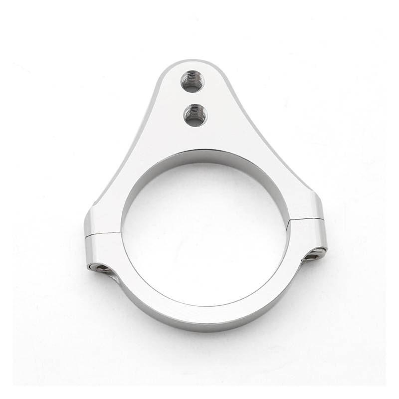 Linear Umgekehrte Stabilisieren Dämpfer Universal 40 43 48 50 51 52 53 54 55 58 60 Mm Aluminium Lenkungsdämpfer Motorrad Dämpferhalterung Stützhalter(Silver 40mm) von IMAWUHM