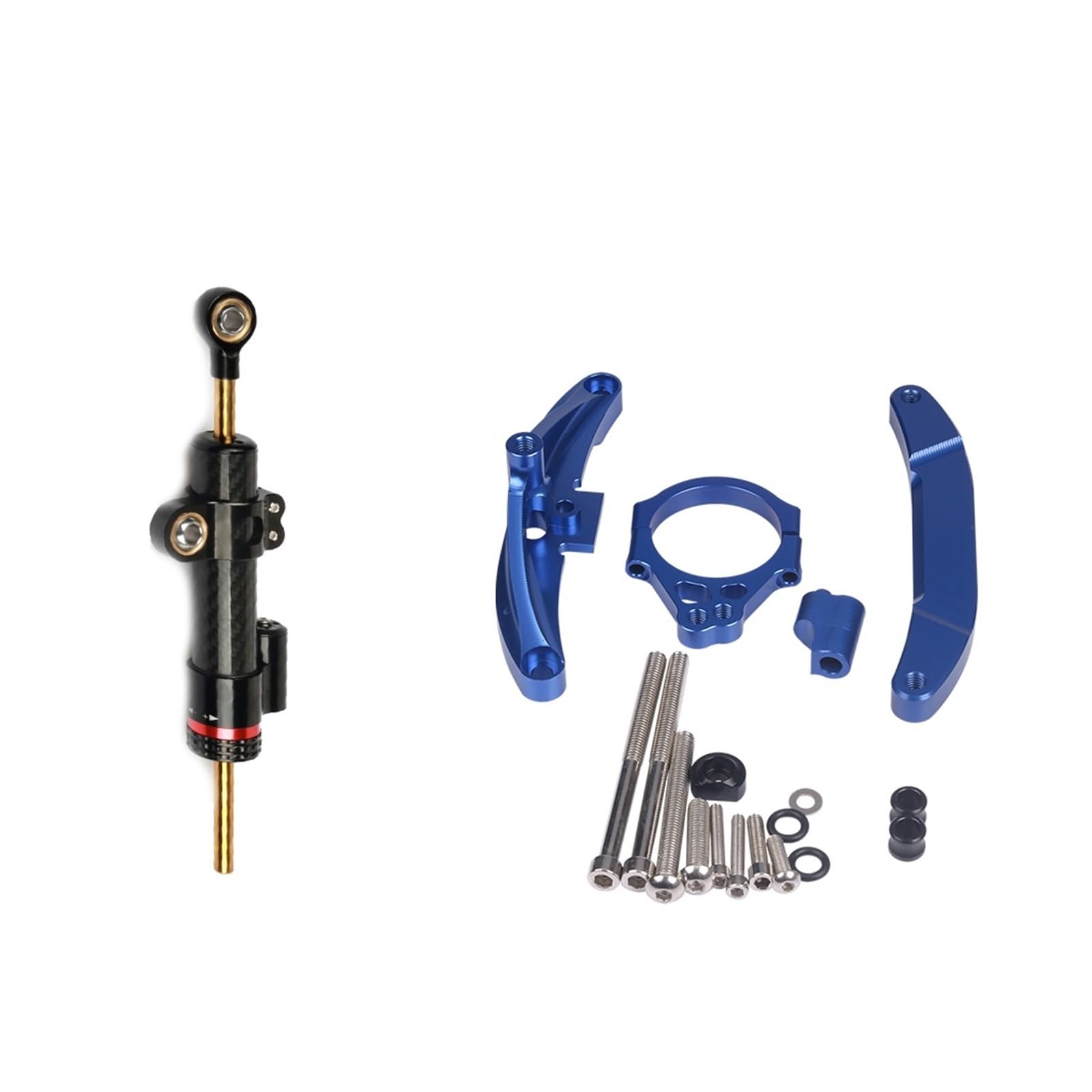 Linear Umgekehrte Stabilisieren Dämpfer Zubehör Für FZ1 Für FAZER FZ 1 FZ1-N 2014 2015 Motorrad Lenkungsdämpfer Stabilisieren Steuerung Montagehalterung Kit Unterstützung(B Blue) von IMAWUHM