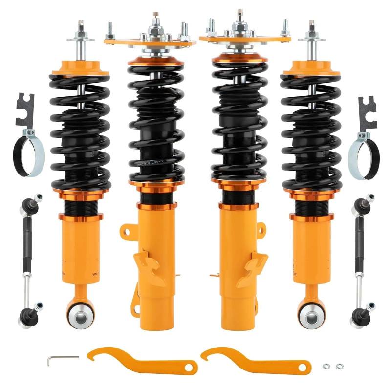 Stoßdämpfer Federbein 24 Möglichkeiten Dämpfer Gewindefahrwerk Tieferlegung Kit Für Mini Für Clubman R55 R55 LCI Für Cooper 2007-2014 Suspension Schocks Frühling von IMAWUHM