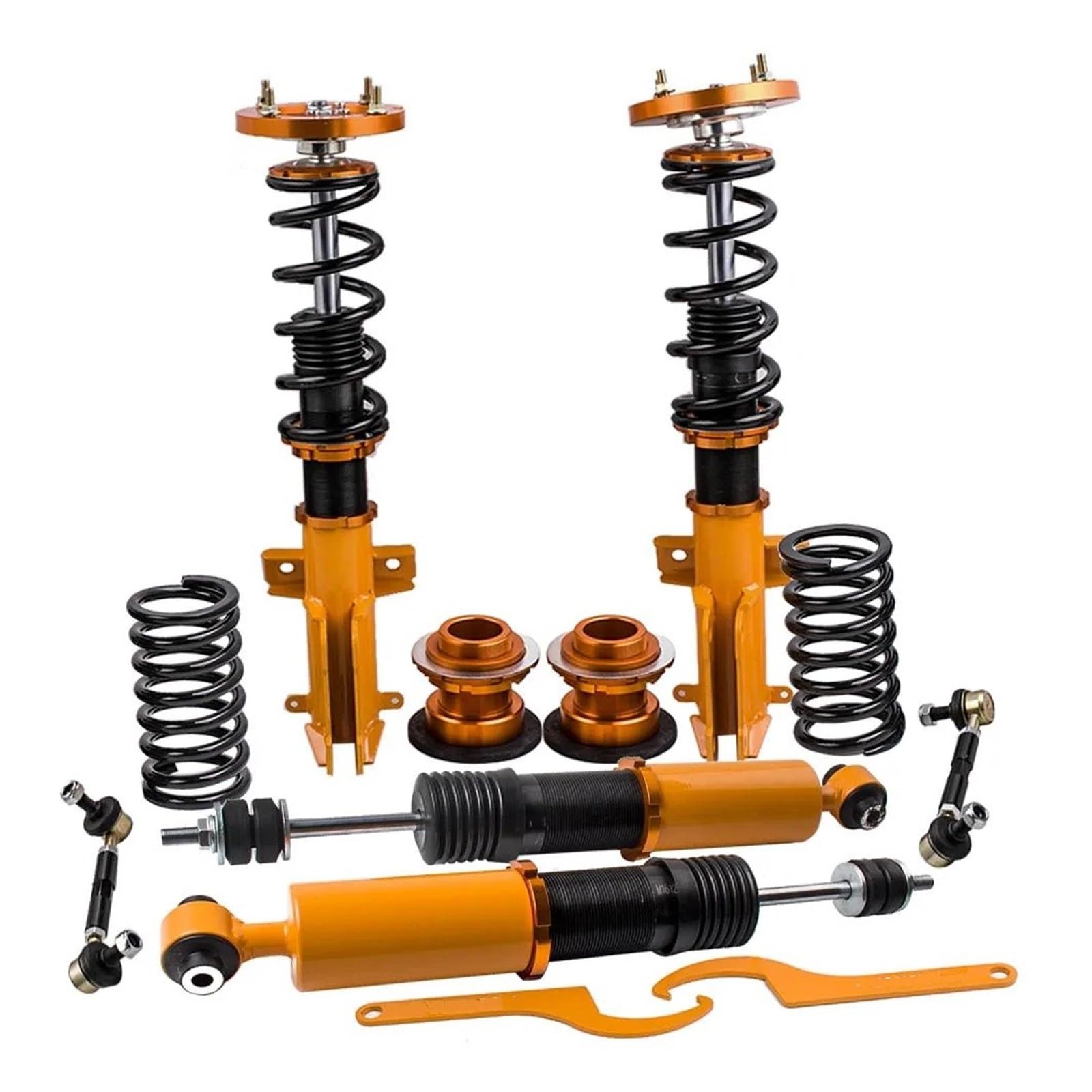 Stoßdämpfer Federbein Gewindefahrwerk Frühling Gewindefahrwerk Strut Kit Für Ford Für Mustang 2005-2010 2011 2012 2013 2014 ADJ Höhe Stoßdämpfer von IMAWUHM