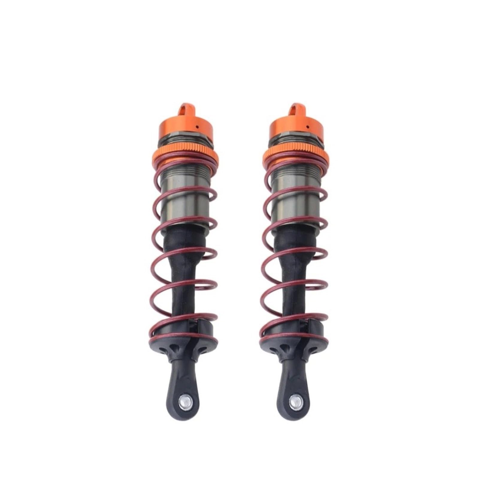 Stoßdämpfer Federbein Stoßdämpfer 120mm Vorne 140mm Hinten Metall Dämpfer Suspension Für HPI Für Trophy Für Flux 107016 1/8 RC Racing Auto Für Truggy ZD(Front Orange) von IMAWUHM