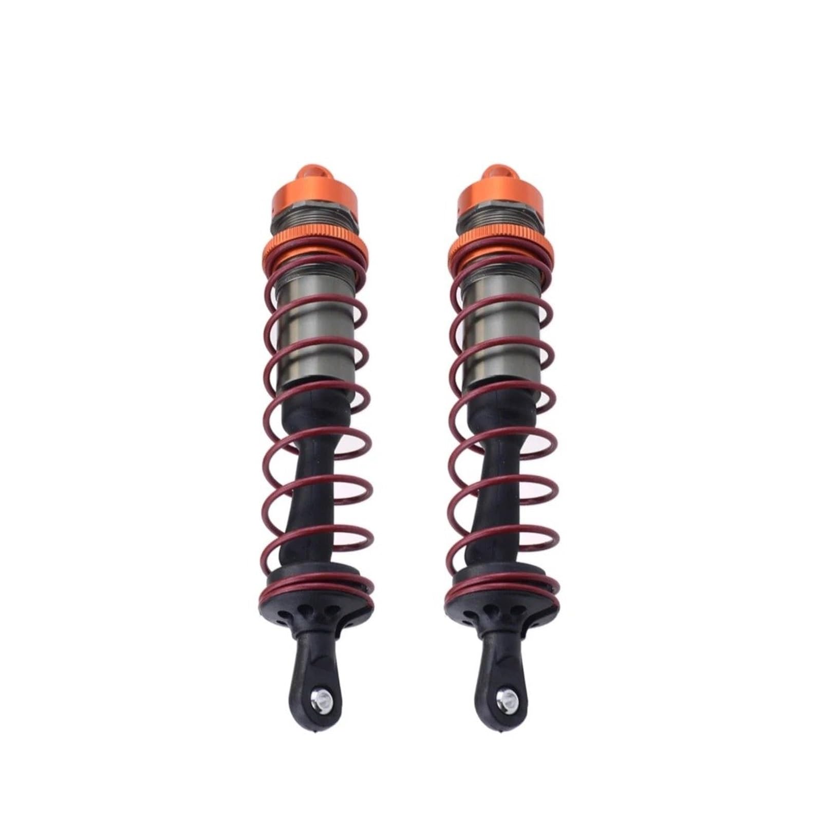 Stoßdämpfer Federbein Stoßdämpfer 120mm Vorne 140mm Hinten Metall Dämpfer Suspension Für HPI Für Trophy Für Flux 107016 1/8 RC Racing Auto Für Truggy ZD(Rear Orange) von IMAWUHM