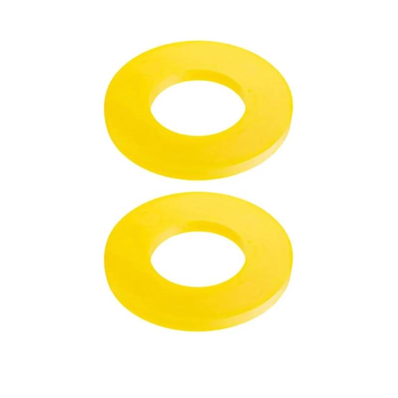 Stoßdämpfer Federbein Universal Stoßdämpfer Pad Buchse Schutz Gummi Ring Für VW Für Golf MK4 Für Jetta Für Bora Für Skoda Buchse Haube Dichtung Vordere Lager(2pcs Yellow) von IMAWUHM