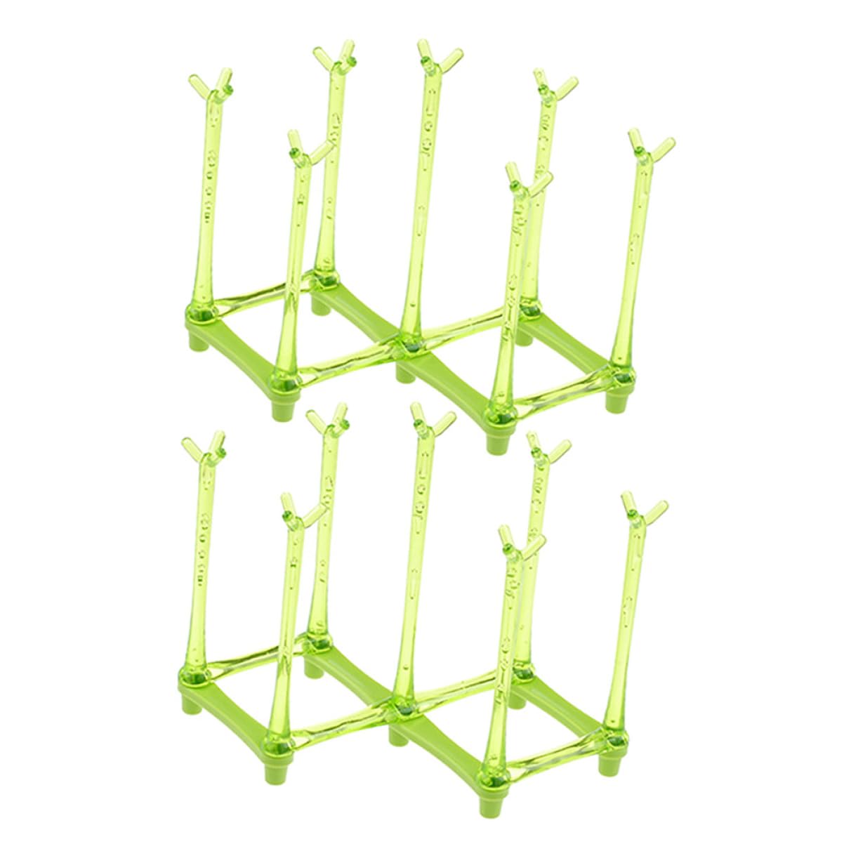 IMIKEYA 2st Flaschengestell Babyflaschenhalter Waschanlage Für Babyflaschen Trockner Für Babyflaschen Flaschentrockner Geschirrabtropfständer Kaskadenspülmaschine Flaschenwärmer Green von IMIKEYA