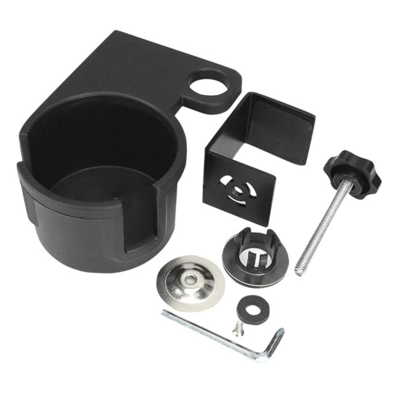 IMIKEYA Wasserbecherhalter Für Den Schreibtisch Sportwasserflasche Getränk Cup-Clips Kaffeetassenhalter Spender Becherhalter Fürs Auto Becherhalter-Clip-Tisch Kaffeebecher Black Legierung von IMIKEYA